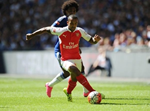 Theo Walcott in Action: Arsenal vs. Chelsea - Community Shield 2015-16