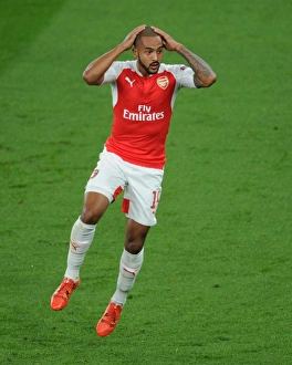 Arsenal V Bayern Munich 2015/16 Prints: Theo Walcott in Action: Arsenal vs. Bayern Munich, UEFA Champions League 2015/16