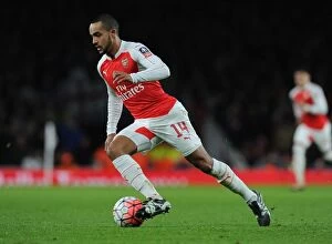 Arsenal v Sunderland FA Cup 2015-16 Collection: Theo Walcott in Action: Arsenal vs. Sunderland, Emirates FA Cup 2015-16