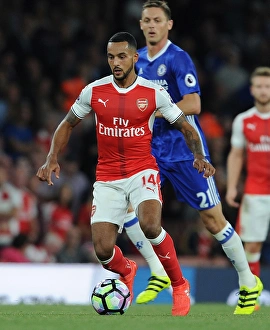 Arsenal V Chelsea 2016-17 Prints: Theo Walcott in Action: Arsenal vs. Chelsea, Premier League 2016-17