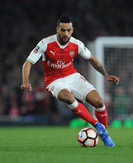 Theo Walcott in Action: Arsenal vs. Lincoln City, Emirates FA Cup Quarter-Final