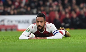 Arsenal V West Ham United - Carabao Cup 2017-18 Prints: Theo Walcott in Action: Arsenal vs. West Ham United - Carabao Cup Quarterfinals