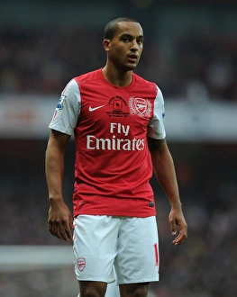 Theo Walcott in Action: Arsenal vs. West Bromwich Albion, Premier League 2011-12