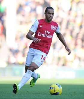 Theo Walcott in Action: Arsenal vs. Norwich City, Premier League 2011-12