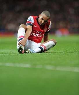 Images Dated 16th April 2013: Theo Walcott in Action: Arsenal vs. Everton, Premier League 2012-13