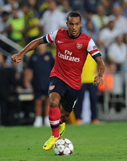 Fenerbahce V Arsenal 2013-14 Prints: Theo Walcott in Action: Arsenal vs. Fenerbahce, UEFA Champions League Play-offs (2013)
