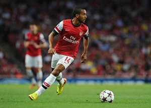 Arsenal V Fenerbahce 2013-14 Prints: Theo Walcott in Action: Arsenal vs. Fenerbahce, UEFA Champions League Play-offs (2013)
