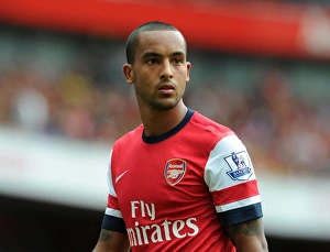 Theo Walcott in Action: Arsenal vs. Tottenham Premier League Clash 2013-14