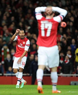Theo Walcott in Action: Arsenal vs. Tottenham FA Cup Clash, 2014