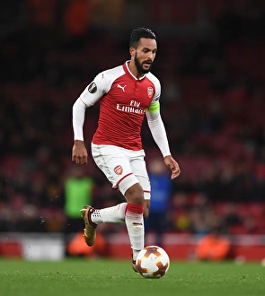 Arsenal V BATE Borisov 2017-18 Prints: Theo Walcott in Action: Arsenal vs BATE Borisov, UEFA Europa League (2017-18)