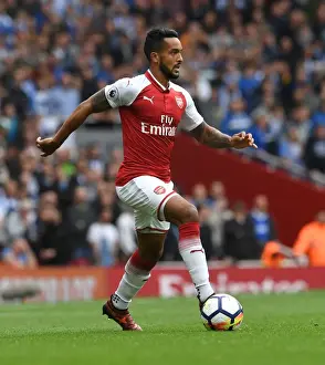 Arsenal V Brighton And Hove Albion 2017-18 Prints: Theo Walcott in Action: Arsenal vs Brighton & Hove Albion, Premier League 2017-18