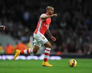 Arsenal V Burnley 2014/15 Prints: Theo Walcott in Action: Arsenal vs Burnley, Premier League 2014/15