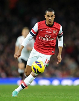 Arsenal V Fulham 2012-13 Prints: Theo Walcott in Action: Arsenal vs Fulham, Premier League 2012-13