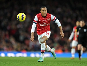 Arsenal V Fulham 2012-13 Prints: Theo Walcott in Action: Arsenal vs Fulham, Premier League 2012-13