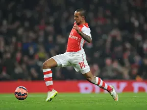 Theo Walcott in Action: Arsenal vs Hull City - FA Cup Third Round, 2015