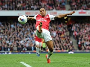 Arsenal V Manchester City 2011-12 Prints: Theo Walcott in Action: Arsenal vs Manchester City, Premier League 2011-12