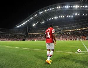 Nagoya Grampus V Arsenal 2013-14 Prints: Theo Walcott in Action: Arsenal vs Nagoya Grampus, 2013 (Japan)