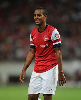Nagoya Grampus V Arsenal 2013-14 Prints: Theo Walcott in Action: Arsenal vs Nagoya Grampus, 2013 (Japan)