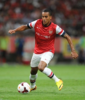Nagoya Grampus V Arsenal 2013-14 Prints: Theo Walcott in Action: Arsenal vs Nagoya Grampus, 2013 - Pre-Season Friendly in Japan
