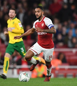 Arsenal V Norwich - Carabo Cup 4th Round 2017-18 Prints: Theo Walcott in Action: Arsenal vs Norwich City, Carabao Cup 2017-18