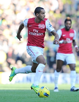 Theo Walcott in Action: Arsenal vs Norwich City, Premier League 2011-12