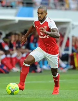 Lens V Arsenal 2016-17 Prints: Theo Walcott in Action: Arsenal vs RC Lens (2016) Pre-Season Friendly