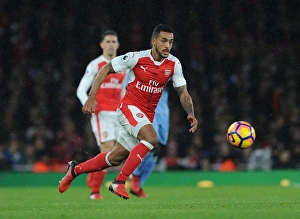 Arsenal V Stoke City 2016-17 Prints: Theo Walcott in Action: Arsenal vs Stoke City, Premier League 2016-17