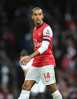Arsenal V Swansea 2012-13 Prints: Theo Walcott in Action: Arsenal vs Swansea City, Premier League 2012-13