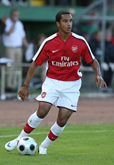 Szombathely V Arsenal 2008-09 Prints: Theo Walcott in Action: Arsenal vs Szombathely, 2008 - A Tie at Szombathely