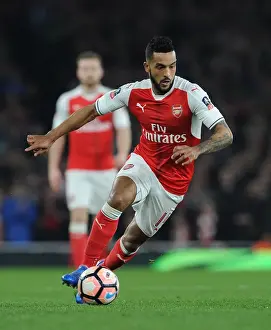 Theo Walcott in Action: Arsenal's Exciting Quarter-Final Clash vs. Lincoln City