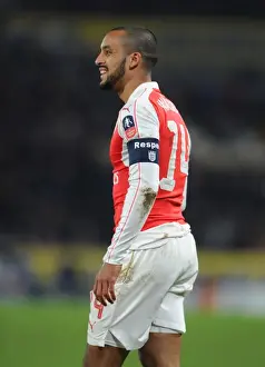 15/16 Hull City V Arsenal FA Cup Prints: Theo Walcott in Action: Arsenal's FA Cup Battle against Hull City (March 2016)