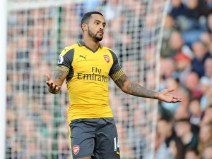 Burnley V Arsenal 2016-17 Prints: Theo Walcott in Action: Burnley vs. Arsenal, Premier League 2016-17