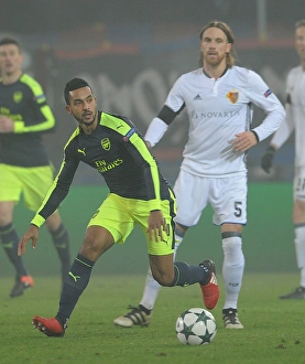 FC Basel V Arsenal 2016-17 Prints: Theo Walcott in Action: FC Basel vs. Arsenal, UEFA Champions League, 2016