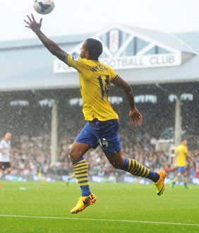 Theo Walcott in Action: Fulham vs. Arsenal, Premier League 2013-14