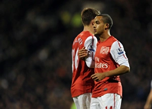 Fulham V Arsenal 2011-12 Prints: Theo Walcott in Action: Fulham vs Arsenal, Premier League 2011-12