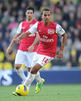 Norwich City V Arsenal 2011-12 Prints: Theo Walcott in Action: Norwich City vs Arsenal, Premier League 2011-12