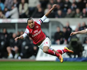 Swansea City V Arsenal 2012-13 Prints: Theo Walcott in Action: Swansea City vs Arsenal, Premier League 2012-13