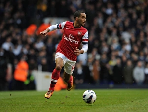 Tottenham Hotspur V Arsenal 2012-13 Prints: Theo Walcott in Action: Tottenham Hotspur vs Arsenal, Premier League 2012-13