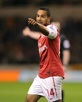 Wolverhampton Wanderers V Arsenal 2011-12 Prints: Theo Walcott in Action: Wolverhampton Wanderers vs Arsenal, Premier League 2011-12