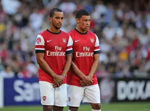 Kitchee V Arsenal 2012-13 Prints: Theo Walcott and Alex Oxlade-Chamberlain of Arsenal during Kitchee FC Match, 2012