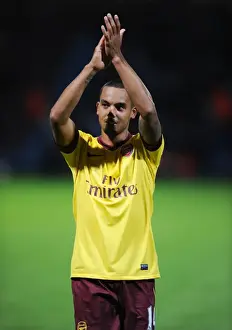 West Ham United V Arsenal 2012-13 Prints: Theo Walcott Applauding Arsenal Fans: West Ham United vs Arsenal, Premier League 2012