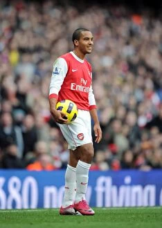 Arsenal v Newcastle United 2010-11 Collection: Theo Walcott (Arsenal). Arsenal 0: 1 Newcastle United. Barclays Premier League