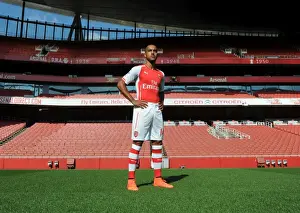 Theo Walcott (Arsenal). Arsenal 1st Team Photocall. Emirates Stadium, 7 / 8 / 14. Credit