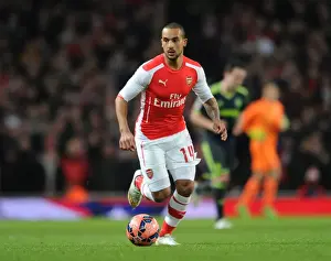Arsenal V Middlesbrough - FA Cup 2014-15 Prints: Theo Walcott (Arsenal). Arsenal 2: 0 Middlesbrough