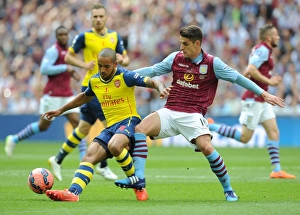 Theo Walcott (Arsenal). Ashley Westwood (Villa). Arsenal 4:0 Aston Villa. FA Cup Final Theo Walcott (Arsenal). Ashley Westwood (Villa). Arsenal 4:0 Aston Villa. FA Cup Final