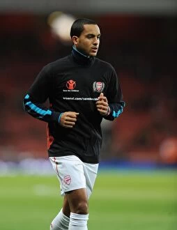 Images Dated 26th November 2011: Theo Walcott of Arsenal before the Barclays Premier League match between Arsenal