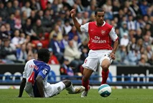 Images Dated 19th August 2007: Theo Walcott (Arsenal) Christopher Samba (Arsenal)
