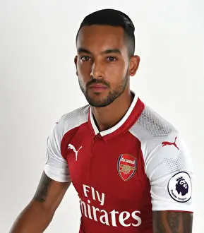 Theo Walcott at Arsenal Football Club 2017-18 Team Photocall