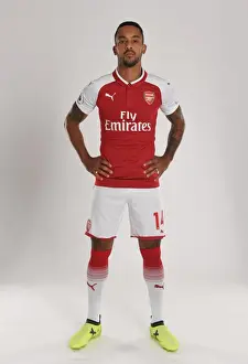 Theo Walcott at Arsenal Football Club 2017-18 Team Photocall
