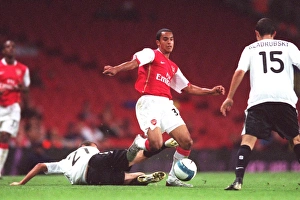 Arsenal V Sparta Prague 2007-08 Prints: Theo Walcott (Arsenal) Igor Zofcak (Sparta)
